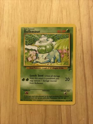 Pikachu,  Bulbasaur,  Squirtle And Charmander Pokemon Trading Cards,  Base Set 2 3