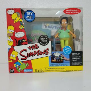 Playmates The Simpsons Bowl - A - Rama Pin Pal Apu World Of Springfield Playset