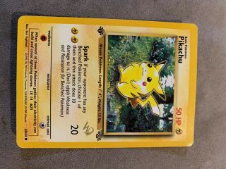Pikachu 1st Edition 60/64 Pokémon Wizard