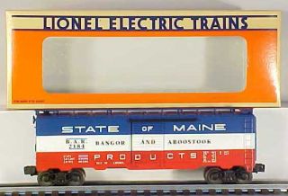Lionel 6 - 17218 State Of Maine Boxcar Bangor & Aroostook Boxcar Ln/box