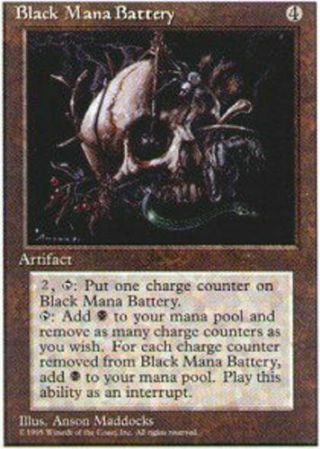 Black Mana Battery Near Alternate 4th Edition Fourth Mtg Magic Ultimatemt
