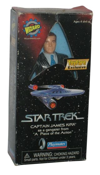 Star Trek Captain James Kirk Gangster Piece Of Action Playmates Figure - (wizard