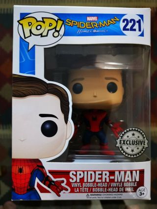 Marvel Spider - Man Homecoming Funko Pop Spider - Man 221 Unmasked