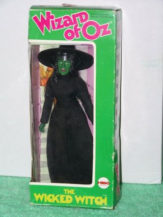1974 Mego Wizard Of Oz Vintage 8 " The Wicked Witch,  Broom,  Box 51500/6