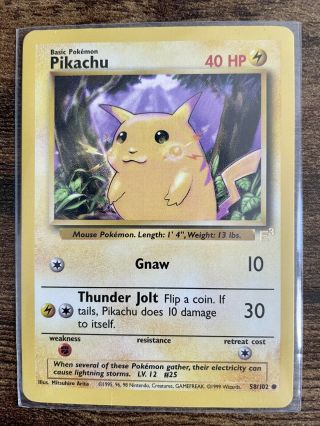 Pikachu E3 Stamp Promo Card 58/102