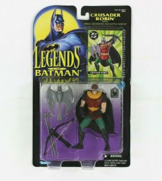 Legends Of Batman Crusader Robin Action Figure W/ Collector Card 1995 Kenner