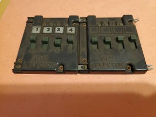 2 Atlas Selector Control Switches For Ho Gauge