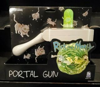 Rick And Morty Electronic Portal Gun Toy Prop Cosplay Collectible Halloween