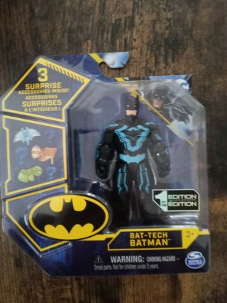 2021 Dc Figure Edition 4 Inch Bat Tech Batman Hard To Find