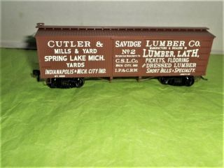 Cutler & Savidge Lumber Co.  Old Time Truss Rod Wood Sheath Box Car Ho