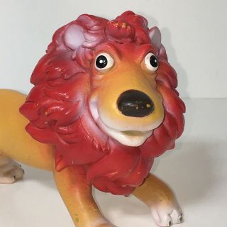 Lion Figure Soft Rubber Cartoon Animal Toy King of the Jungle 2007 2