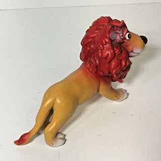 Lion Figure Soft Rubber Cartoon Animal Toy King of the Jungle 2007 3