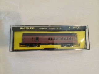 Vintage N - Scale Bachmann Pennsylvania Lighted Combine Passenger Train