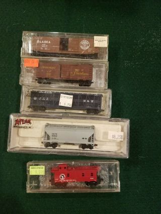 N Scale Freight Cars Alaska,  Up,  Norfolk And Western Acfx Gnr