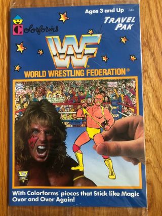 Vintage Wwf Colorforms Play Set 1990 Hogan Ljn Hasbro Wrestling Wwe Wcw