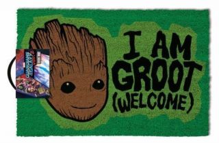 Guardians Of The Galaxy I Am Groot Welcome Door Mat 60 X 40 Cm Coir Pvc Back