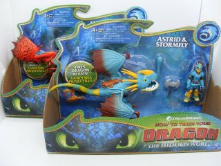 How To Train Your Dragon Astrid & Stormfly / Snotlout & Hookfang 2 Set Deal