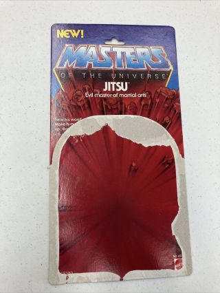 Vintage Motu He - Man Jitsu Cardback 1983