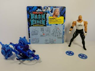 Rare Bill Goldberg Wcw Bash At The Beach Wrestling Figure Toybiz 1999 Htf Wwe