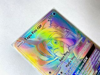 Tapu Fini GX 152/147 Burning Shadows - Secret Rare Rainbow Pokemon Card - NM 3