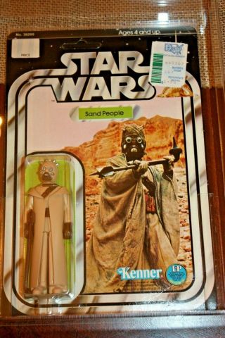 Vintage 1978 Kenner Star Wars 12 Back C Sand People Afa 75 Moc Unpunched Figure