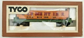 Tyco Ho Scale Clementine Gold Mining Co Dump Car Train Car Box 936 - 2