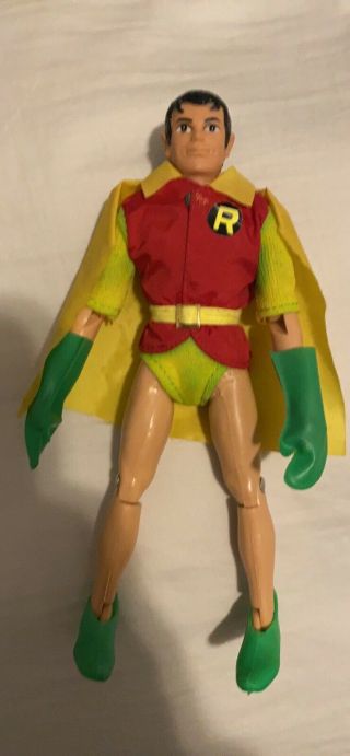 Robin Unmasked Mego Rare Yellow Outift Vintage Wgsh