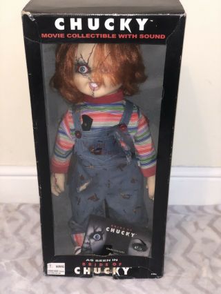 Vintage 1998 Chucky Movie Collectible With Sound Spencer Gifts Bride Of Chucky