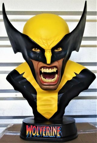 Marvel Sideshow Wolverine Life - Size Bust Statue Figure Defect