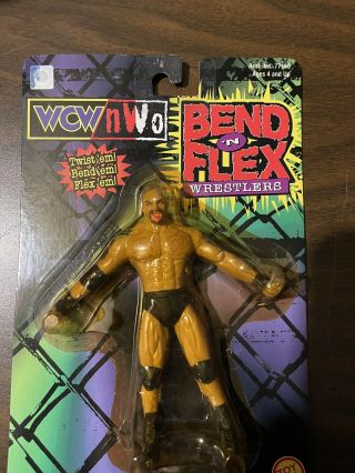 Wcw Nwo Bend N Flex Wrestlers Goldberg 1999 Toy Biz Wwf Bendem In Package