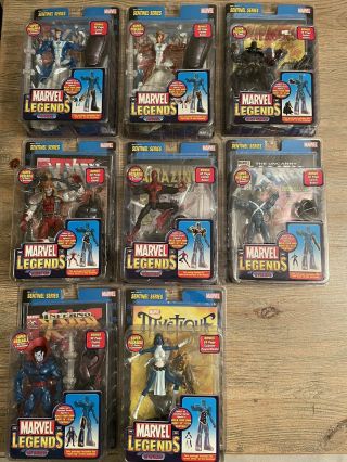 Marvel Legends Toybiz Baf Sentinel Series Complete Set 8 Figures