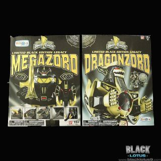 Bandai Mighty Morphin Power Rangers Legacy Megazord Dragonzord Black Gold Mmpr