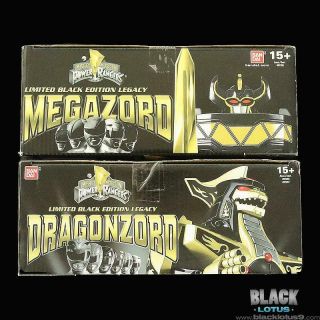 Bandai Mighty Morphin Power Rangers Legacy Megazord Dragonzord Black Gold MMPR 5