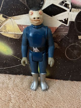 Vintage 1978 Star Wars Figure Blue Snaggletooth 100 Complete Toe Dent