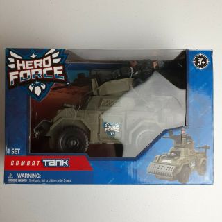 Hero Force Combat Tank Set With 3.  75 " Army Action Figure And Accessories