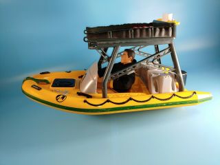 2001 Hasbro Vintage Action Man Speed Boat With Figure