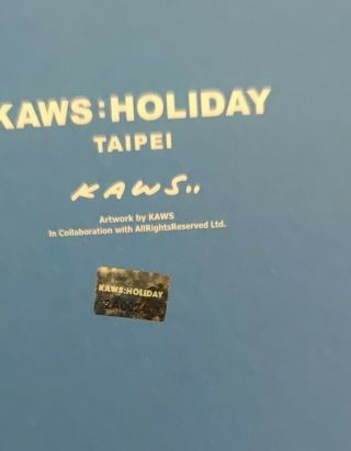 Kaws Holiday Taipei Ceramic Plate Set of 4 OriginalFake 4