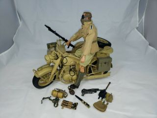 1:6 Ultimate Soldier German Afrika Korps Motorcycle/sidecar Figure 12 "