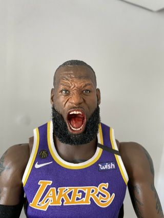 1/6 LeBron James Hand Painted Limited Edition Roaring Head Sculpt for ENTERBAY 6