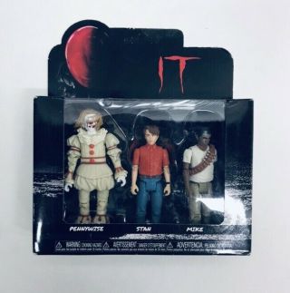 Funko Action Figures: It Set 3 - Pennywise The Clown,  Stan,  And Mike