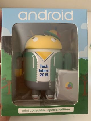 Android Mini Collectible Special Edition Tech Intern (rare) 2015 Figure Toy