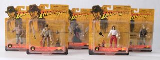 Indiana Jones Rare Complete Set Of Disney Parks Retro Collector Action Figures