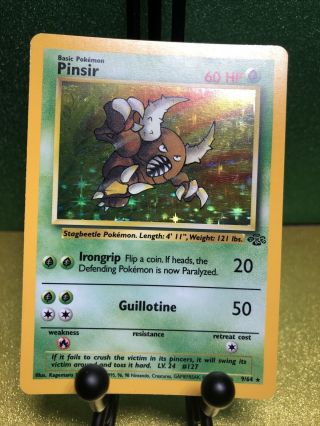 Pokemon Card Jungle Set Holo Rare Pinsir 9/64