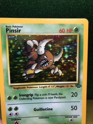Pokemon Card JUNGLE Set HOLO Rare PINSIR 9/64 3
