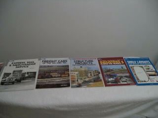 5 Kalmbach Model Railroad Instruction Books Plus