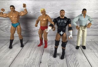 Wwe Evolution Figures Bundle Ric Flair Randy Orton Triple H Batista Wrestling