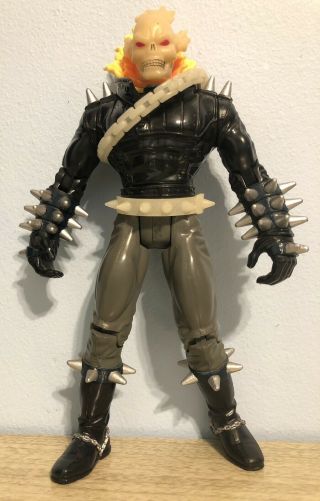 Ghost Rider 11” Marvel Toy Biz Poseable Action Figure Glow In The Dark 1995