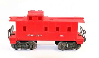 Vintage Lionel Lines Sp Type Caboose Post War 6167 Red
