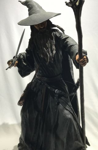NECA Lord of the Rings GANDALF GRAY 20” Epic Scale Talking Figure 2005 REEL TOY 3