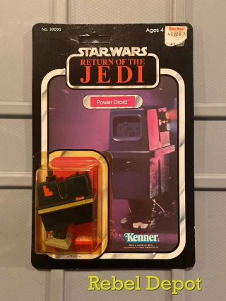 Kenner Star Wars Power Droid Moc 77 Back (77a) On Card